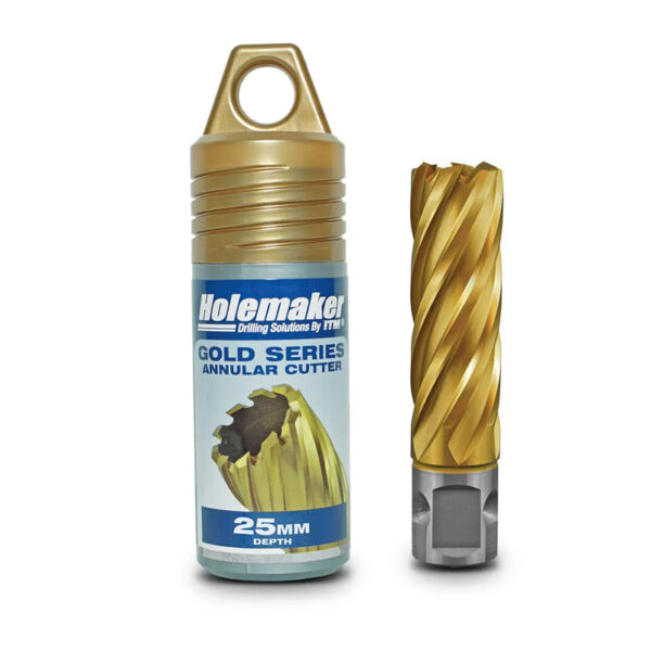 Holemaker 24 X 25MM HSS-TIN Multifit Annular Cutter – Gold Series AT2425