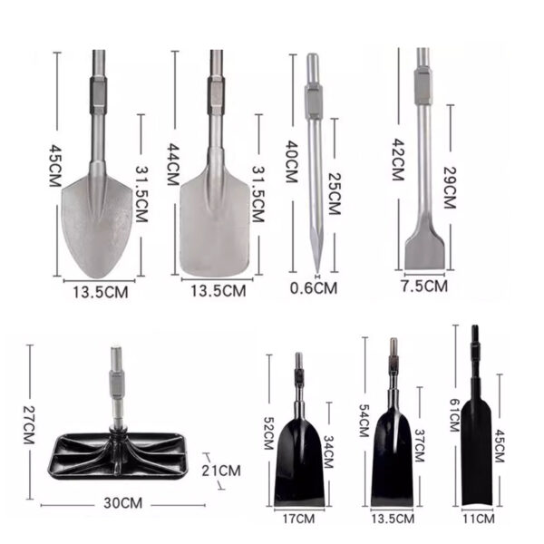 4 Stroke Petrol Jack Hammer with Assorted Attachments - Image 4