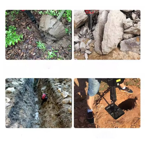 4 Stroke Petrol Jack Hammer with Assorted Attachments - Image 5