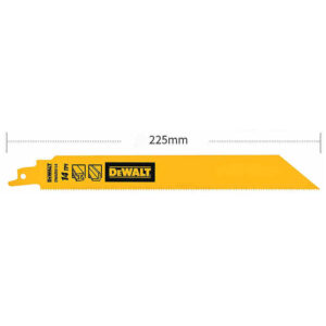 DeWalt Reciprocating Saw Blade for Metal Cutting – 14 TPI DWAR9114 225mm