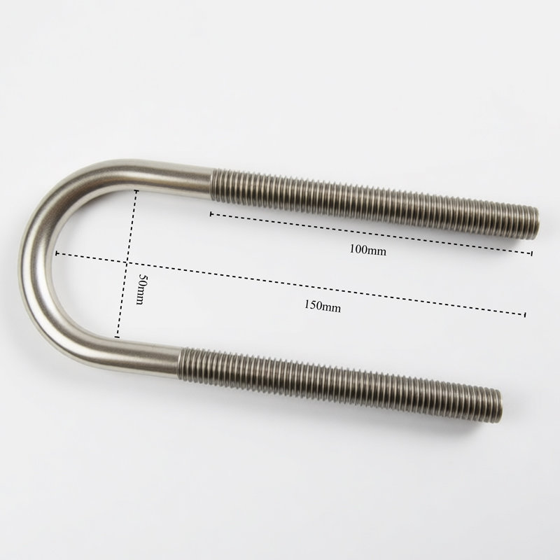 M12 U Bolt Round Top 150mm Long 50mm Wide - Image 2